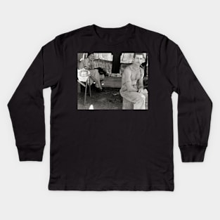 Young Farm Couple, 1939. Vintage Photo Kids Long Sleeve T-Shirt